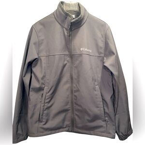 Columbia Men’s Grey Zip Up Jacket, Lightweight Coat, Size Medium